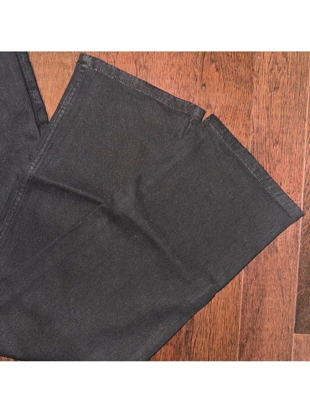Calvin Klein Jeans High Rise Straight Leg Jeans Black - Picture 4 of 6